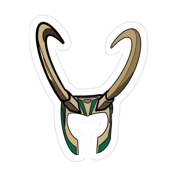 Loki Headgear Vinyl Sticker - Weebscult